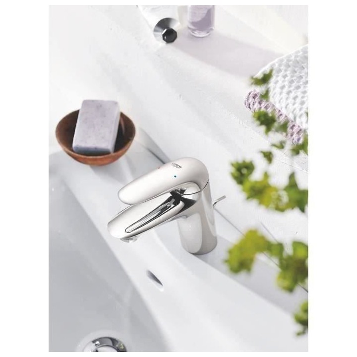 GROHE Mitigeur monocommande Lavabo Taille S Wave Chrome 23581001