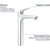 GROHE Mitigeur monocommande Lavabo Taille XL Wave Chromé 23585001