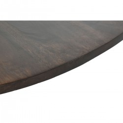 Table de Salle à Manger DKD Home Decor Brun foncé Bois de manguier 120 x 120 x 76 cm