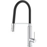 GROHE Mitigeur évier Concetto 31491000 - Bec orientable professionnel - Rotation 360° - Limiteur de température et de débit