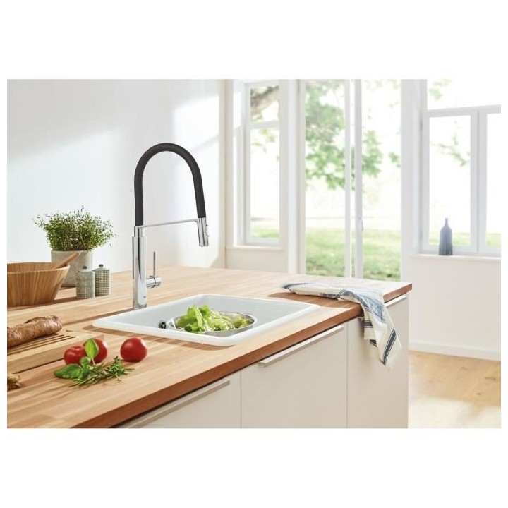 GROHE Mitigeur évier Concetto 31491000 - Bec orientable professionnel