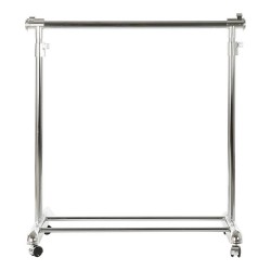 Porte-manteau à Roulettes DKD Home Decor 8424001835270 Multicouleur Argenté Métal polypropylène Chrome 86 x 44 x 137 cm