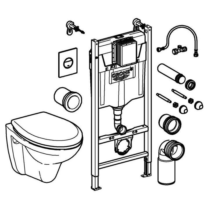 GROHE Pack Bati WC Solido 39399000