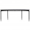 Table d'appoint DKD Home Decor Noir Métal 196 x 45 x 80 cm