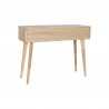 Table d'appoint DKD Home Decor Naturel Métal Bois d'hévéa 100 x 30 x 78 cm