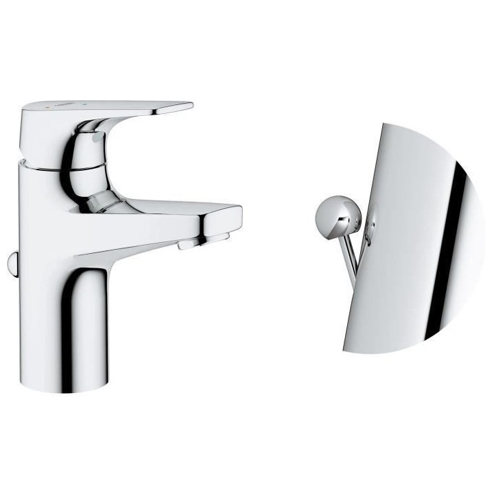 GROHE Mitigeur monocommande Lavabo Taille S Start Flow Chromé 2376900