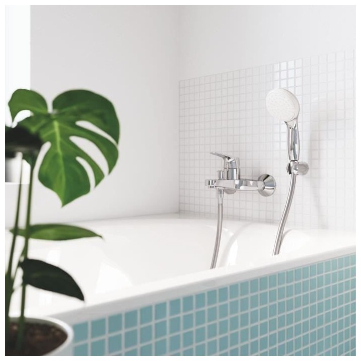 GROHE Mitigeur Bain/Douche Start Flow, montage mural, raccord fileté