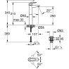 GROHE Mitigeur monocommande Lavabo Taille XL Start Edge Chromé 23777000