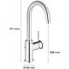 GROHE - Mitigeur monocommande Lavabo - Taille L