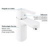 GROHE Mitigeur monocommande Lavabo Taille S Get Blanc 23586LS0