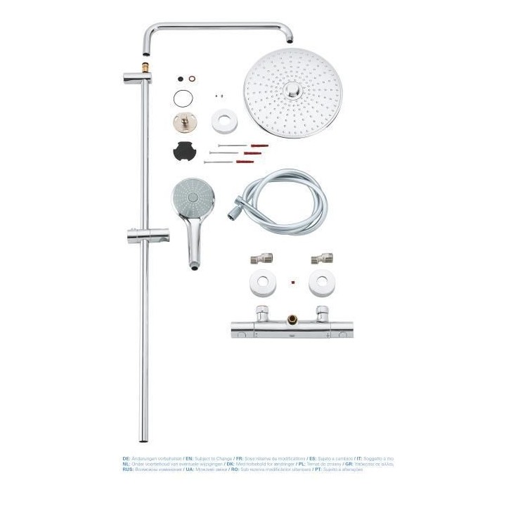 Colonne de douche EUPHORIA SYSTEM 260 avec mitigeur thermostatique - G