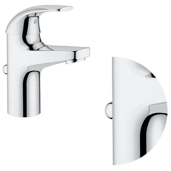 GROHE Robinet lavabo de salle de bains Start Curve, taille S, mitigeur