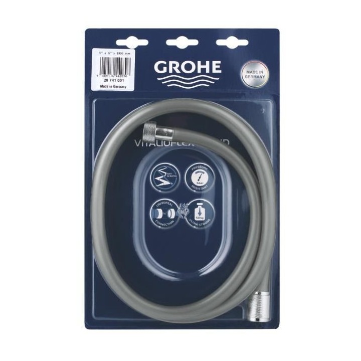 GROHE Flexible tuyau de douche salle de bains VitalioFlex Trend, tuyau