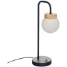 Lampe droit Metal Verre Hotel - Bleu Navy - H 46 cm