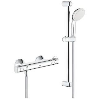 GROHE Ensemble de douche Grohtherm 800 - Mitigeur thermostatique - Chr