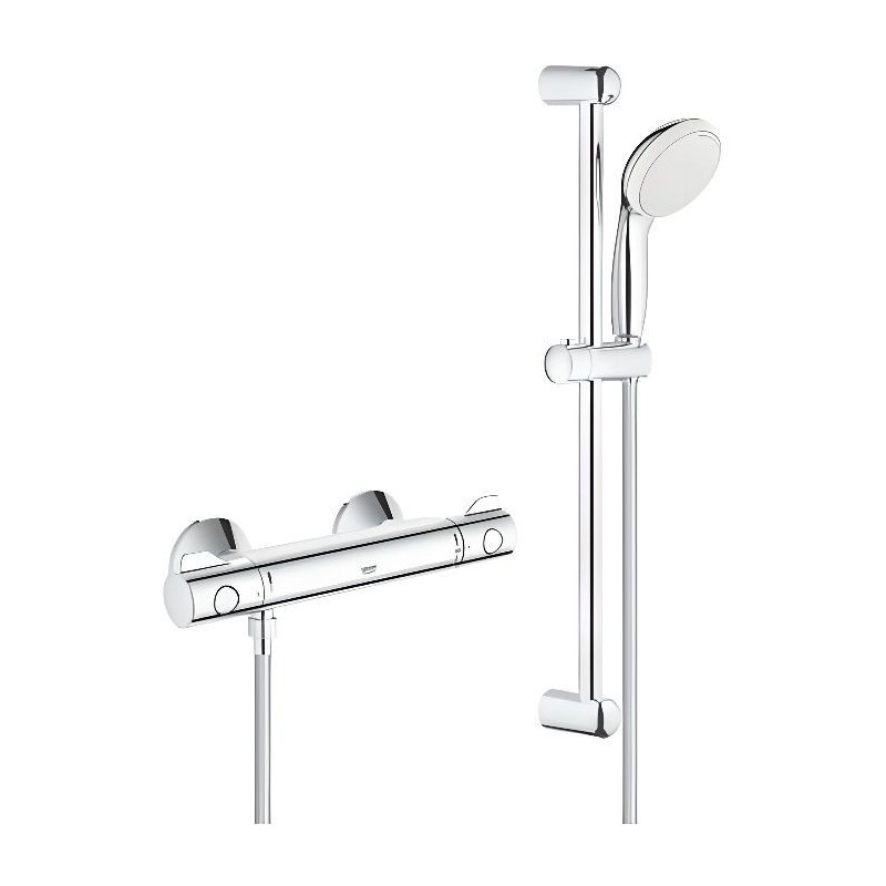 GROHE Ensemble de douche Grohtherm 800 - Mitigeur thermostatique - Chromé