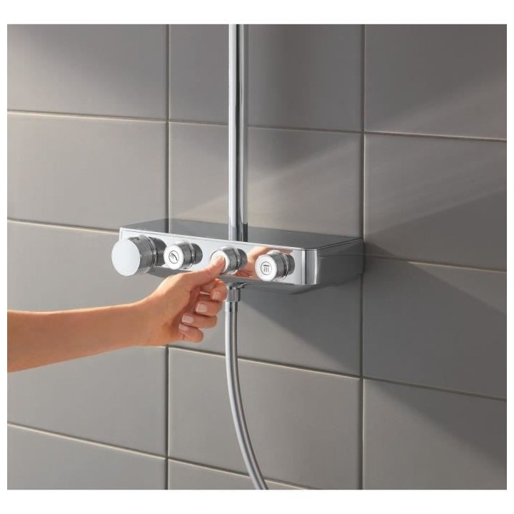 Euphoria SmartControl System 310 Cube Duo Colonne de douche thermostat