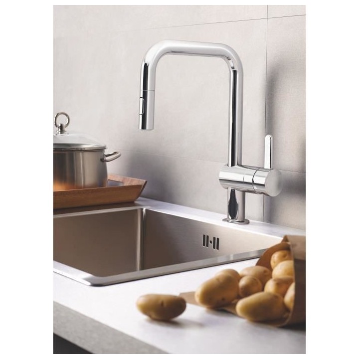 GROHE Mitigeur monocommande Evier Flair Chromé 32455001