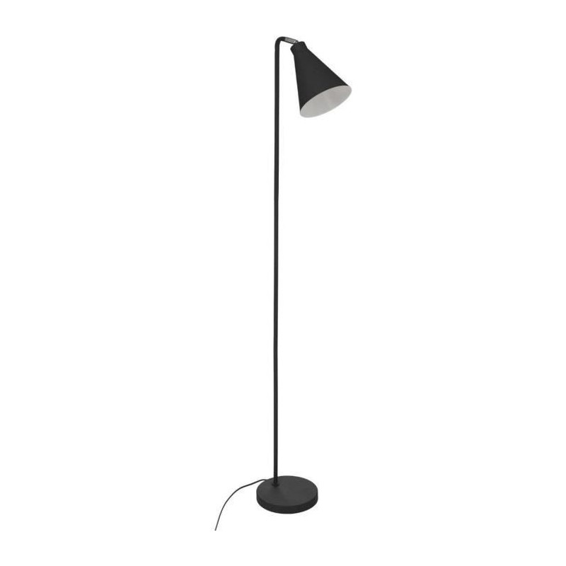 Lampadaire droit Noir H 150 cm