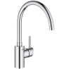 GROHE Mitigeur évier monocommande Concetto 32662003 - Bec tube pivotant - Rotation 150° - Limiteur de débit - Chrome