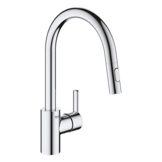 GROHE Robinet de cuisine évier Feel, douchette extractible, rotation