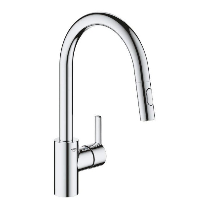 GROHE Robinet de cuisine évier Feel, douchette extractible, rotation