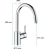 Mitigeur évier chromé bec haut FEEL - GROHE - 32671002