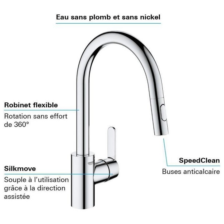 GROHE - Mitigeur monocommande Evier