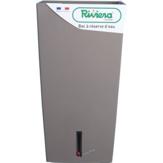 RIVIERA Pot de fleurs carré Eva New en plastique - 28 x 28 x H 52 cm