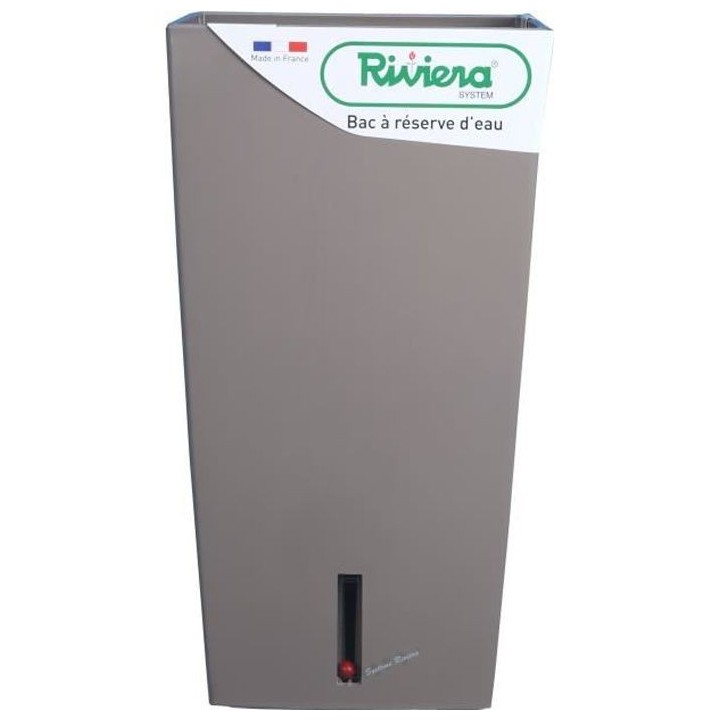 RIVIERA Pot de fleurs carré Eva New en plastique - 28 x 28 x H 52 cm