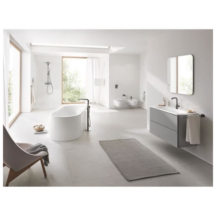 GROHE Abattant WC fermeture avec frein de chute, Gamme Essence, Blanc