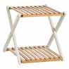 Étagère Pliable Blanc Marron Bois 32 x 34 x 39 cm (8 Unités)