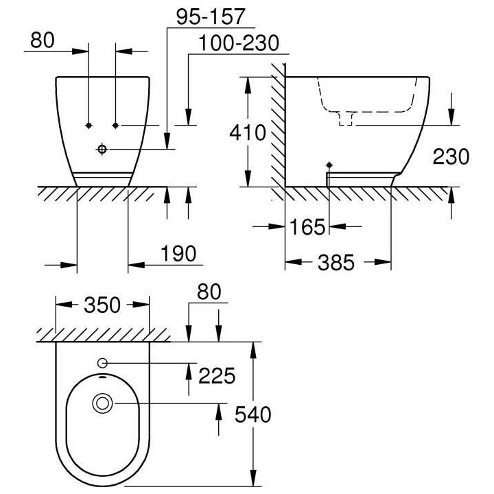 GROHE - Bidet a poser au sol