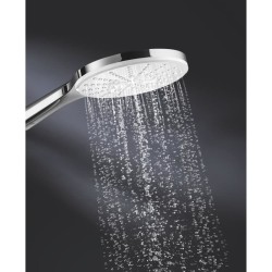 GROHE Pommeau de douche Vitalio SmartActive 150, 3 jets, diametre 150mm, technologie anti-brulûre, économie d'eau, chromé, 26