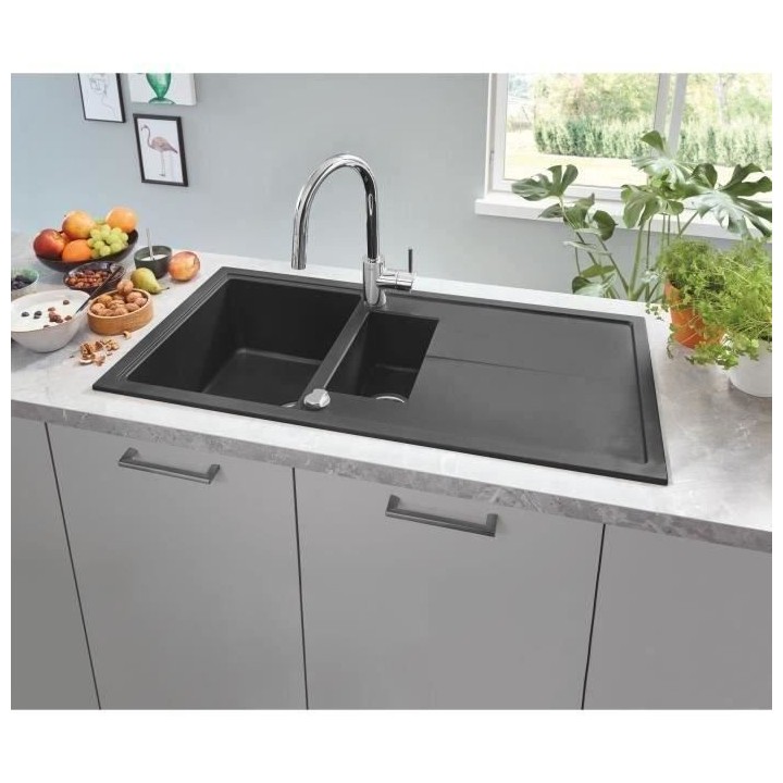 Evier composite avec égouttoir - GROHE - K400