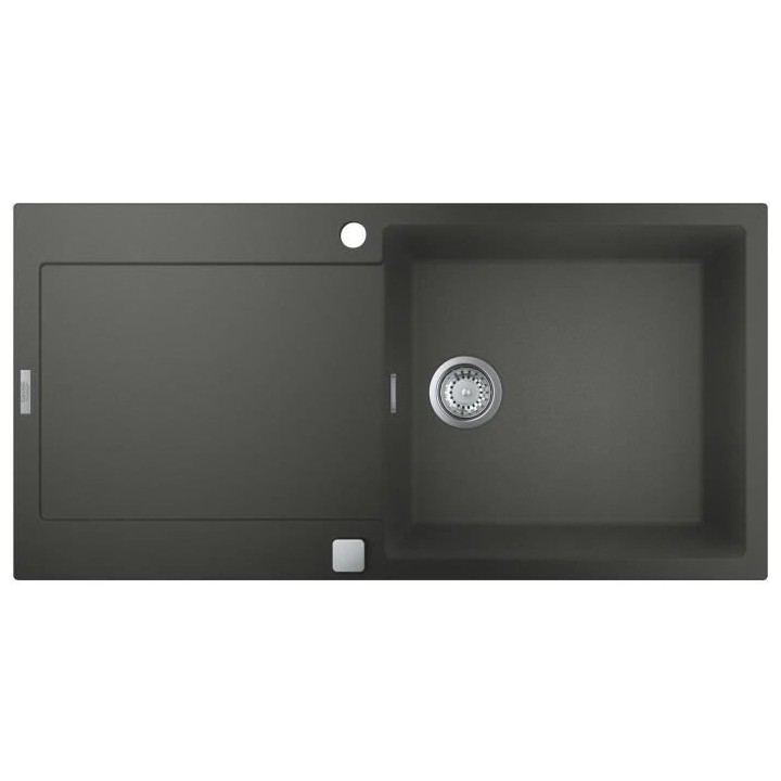 Evier 1 bac K500 GROHE - Egouttoir gauche - A encastrer - Installation