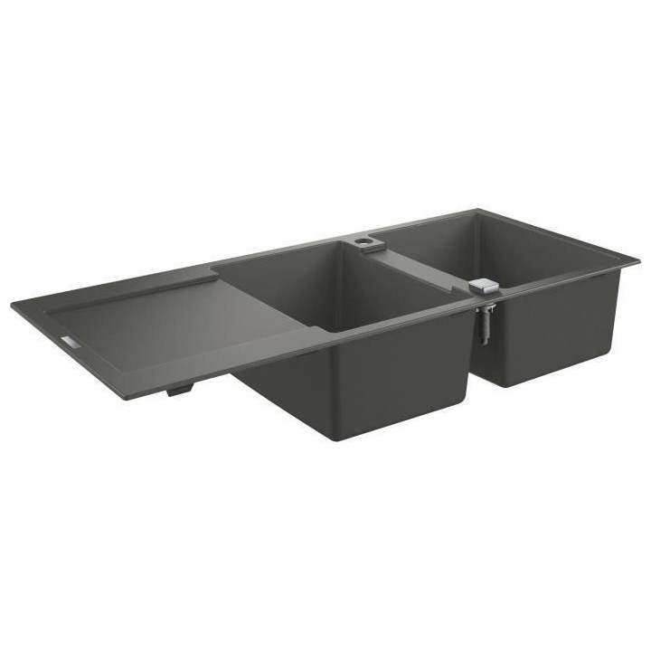 GROHE Evier composite avec égouttoir K500 1160 x 500 mm Gris granite