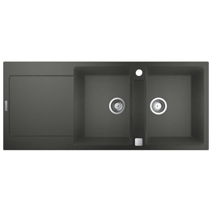 GROHE Evier composite avec égouttoir K500 1160 x 500 mm Gris granite