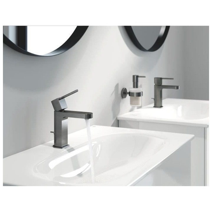 GROHE Mitigeur lavabo monocommande Plus 33163003 - Bec fixe - Limiteur