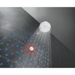 GROHE Douche de tete 2 jets Rainshower SmartConnect 310 26641000 - Télécommande - Limiteur de débit - Anti-calcaire - Chrome