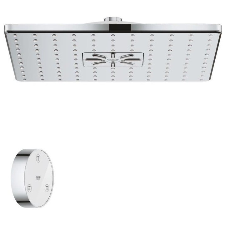 GROHE Douche de tete 2 jets Rainshower SmartConnect 310 Cube 26643000