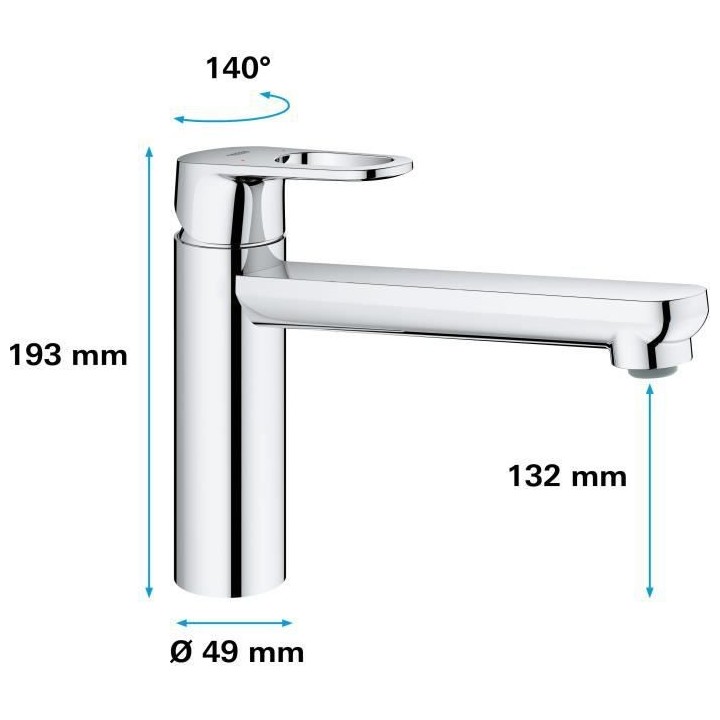 GROHE - Mitigeur évier cuisine