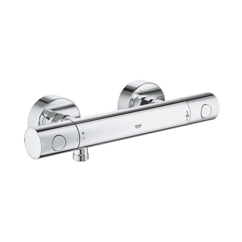 GROHE Mitigeur thermostatique douche Precision Get, montage mural, indicateur de température, filtres intégré, 34773000