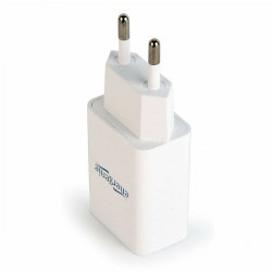 Chargeur mural GEMBIRD EG-UC2A-03-W Blanc Noir