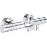 GROHE Mitigeur thermostatique bain douche Precision Get, montage mural, indicateur de température, filtres intégrés, chromé,