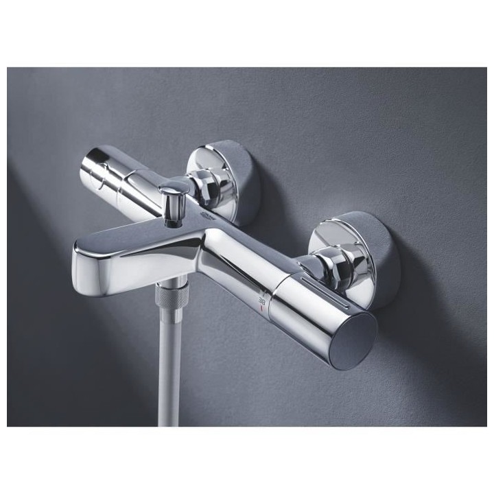 GROHE Mitigeur thermostatique bain douche Precision Get, montage mural