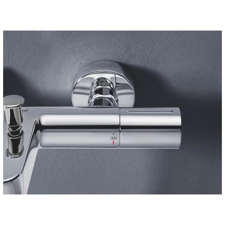GROHE Mitigeur thermostatique bain douche Precision Get, montage mural