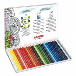 crayons de couleurs pour aquarelle Alpino Color Experience Multicouleur 36 Pièces