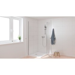 GROHE Mitigeur monocommande Douche Start, montage mural, robinet a raccord fileté 1/2, rosaces incluses, chromé, 23205002