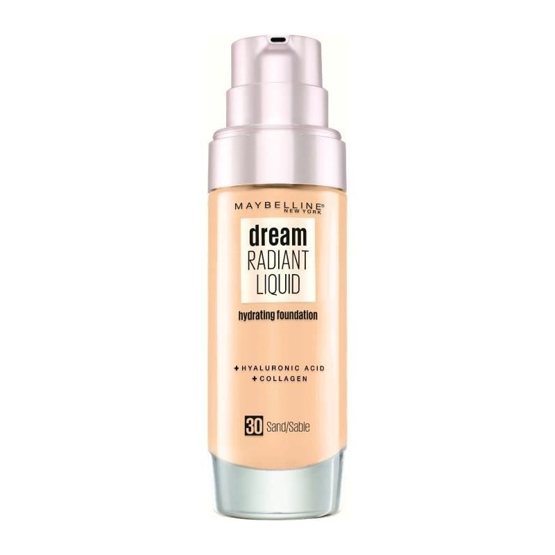 Fond de teint soin hydratant 12H Dream Radiant Liquid MAYBELLINE NEW YORK - 30 Sable